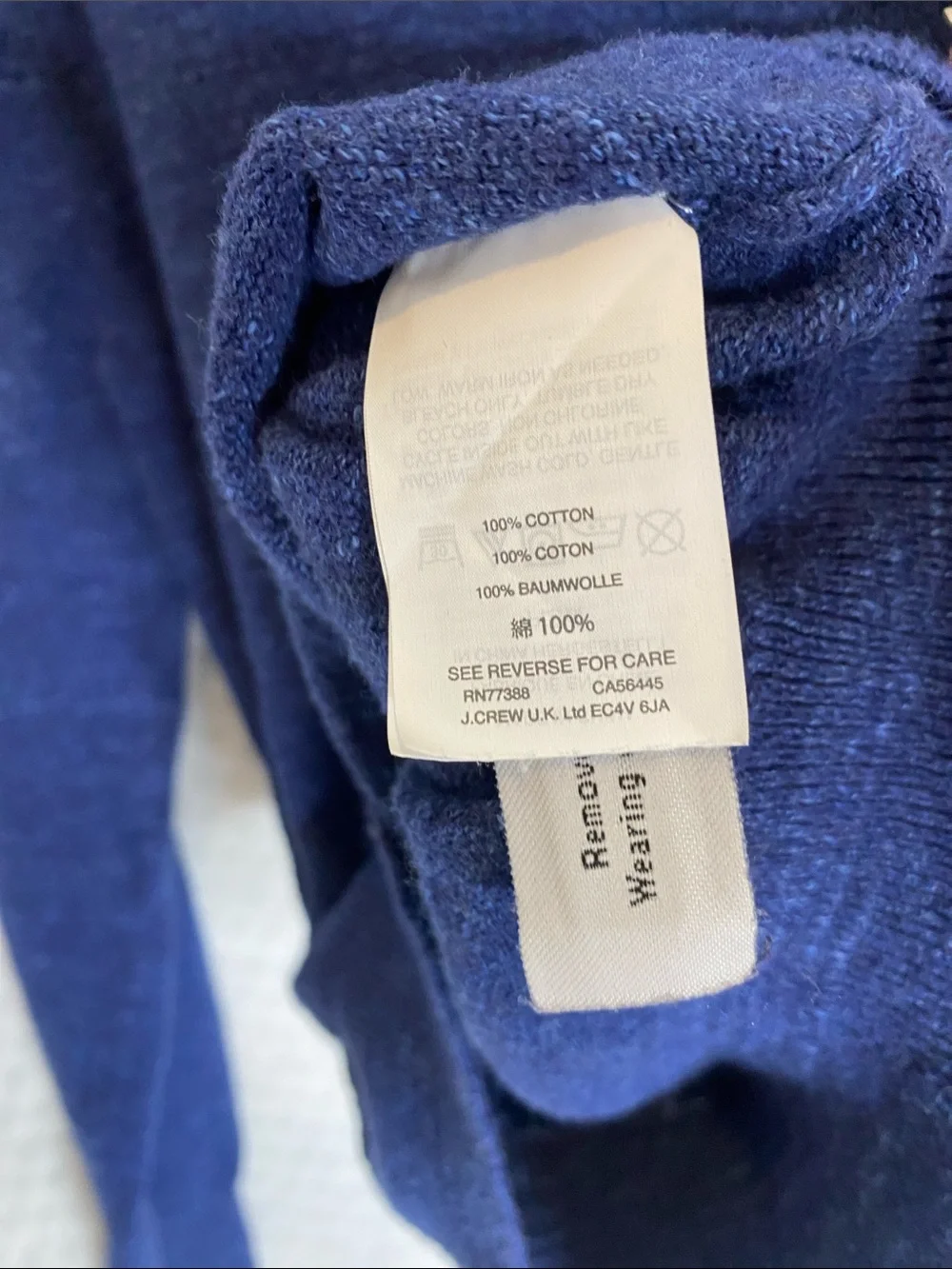 Crewcuts Lightweight Blue Crewneck Sweater